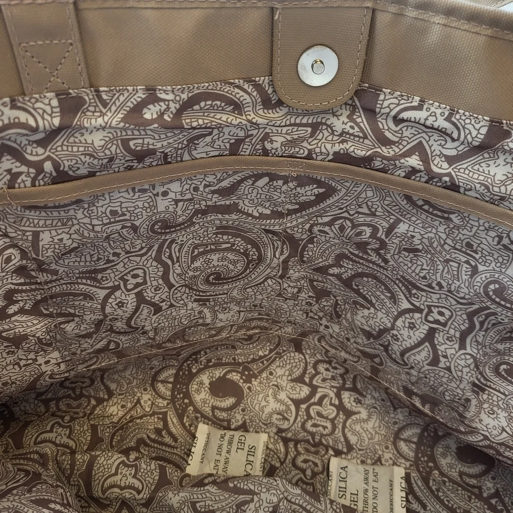 Bella Russo Tote Bag Purse NWOT Beige 13